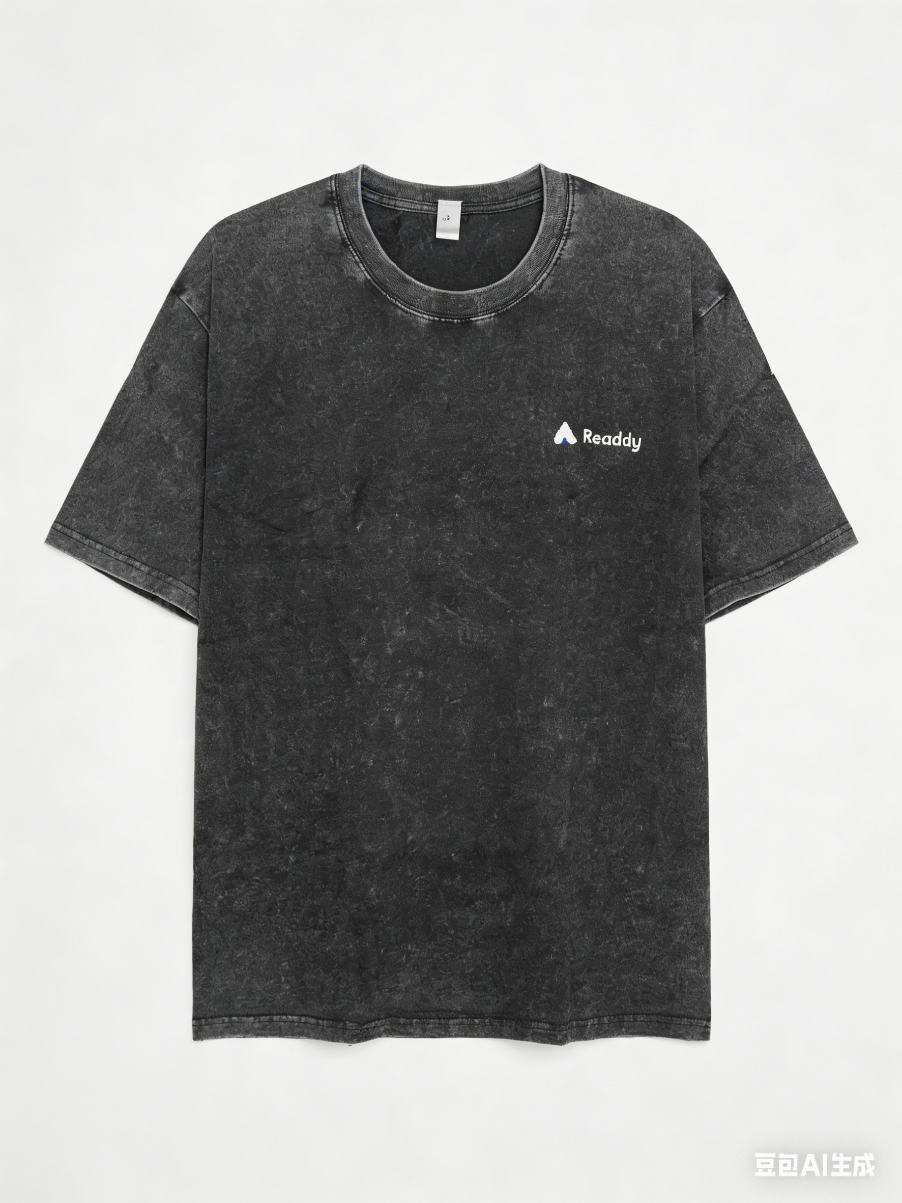 Readdy Black Washed Linen Short-Sleeve T-Shirt